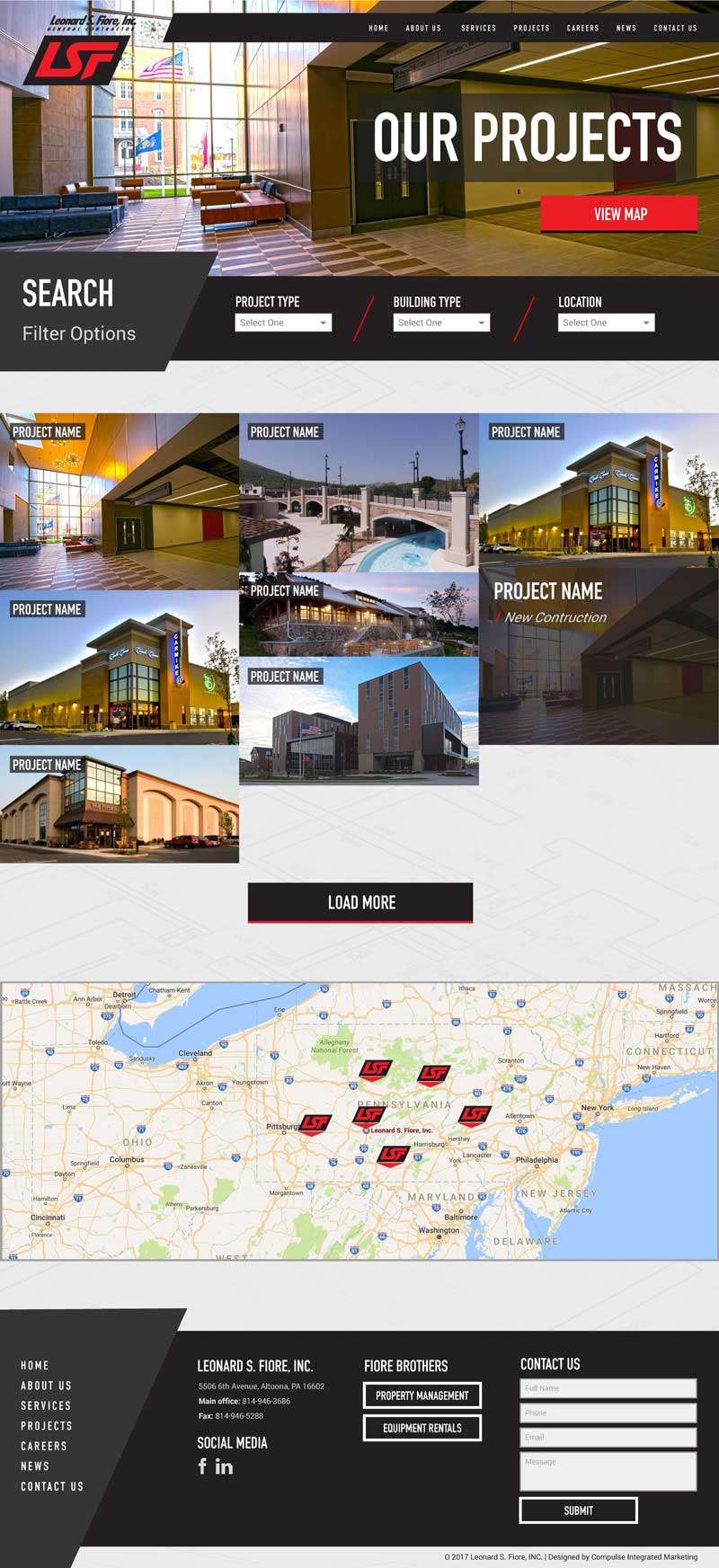 general contractor projects page